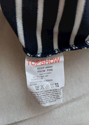 s Beden Kadın Beyaz Çizgili Fermuarlı Crop Top