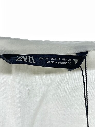 xs Beden beyaz Renk Zara Kısa Elbise %70 İndirimli.