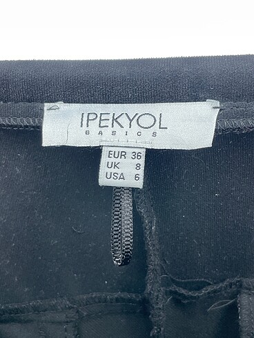 36 Beden siyah Renk ipekyol Düz Kesim %70 İndirimli.