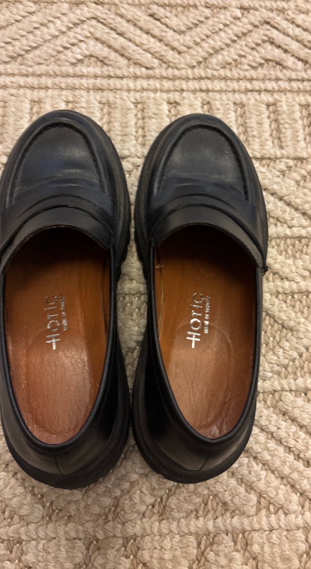 Hotiç Siyah Platform topuklu loafer - Görsel 2