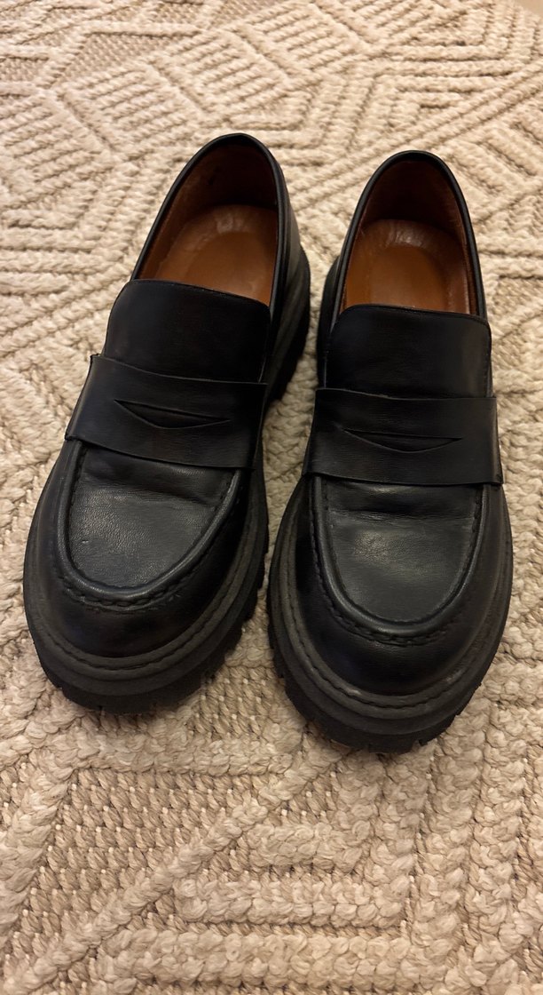 Hotiç Siyah Platform topuklu loafer - Görsel 4