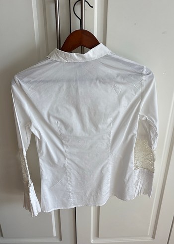 İpekyol tarz şık beyaz gömlek - Görsel 5