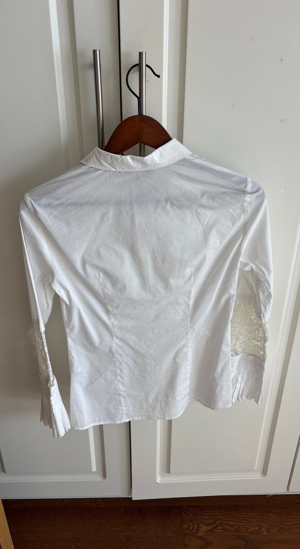 İpekyol tarz şık beyaz gömlek - Görsel 5