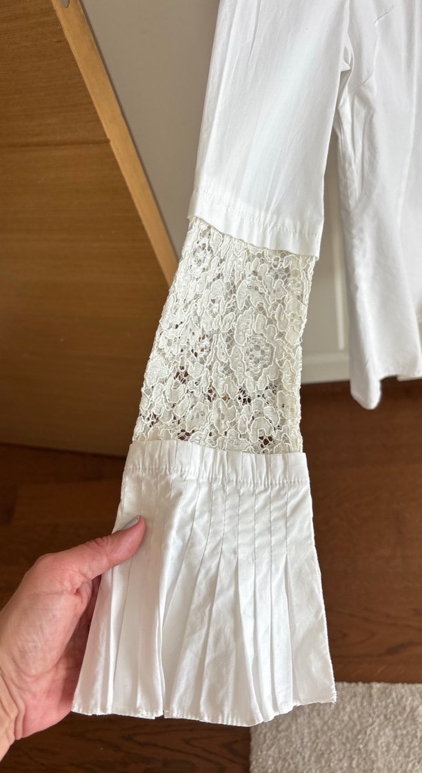 İpekyol tarz şık beyaz gömlek - Görsel 4