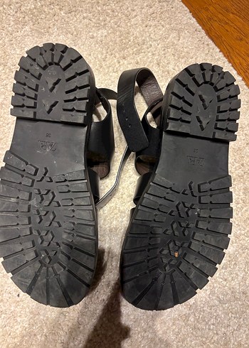 Zara siyah sandalet - Görsel 4