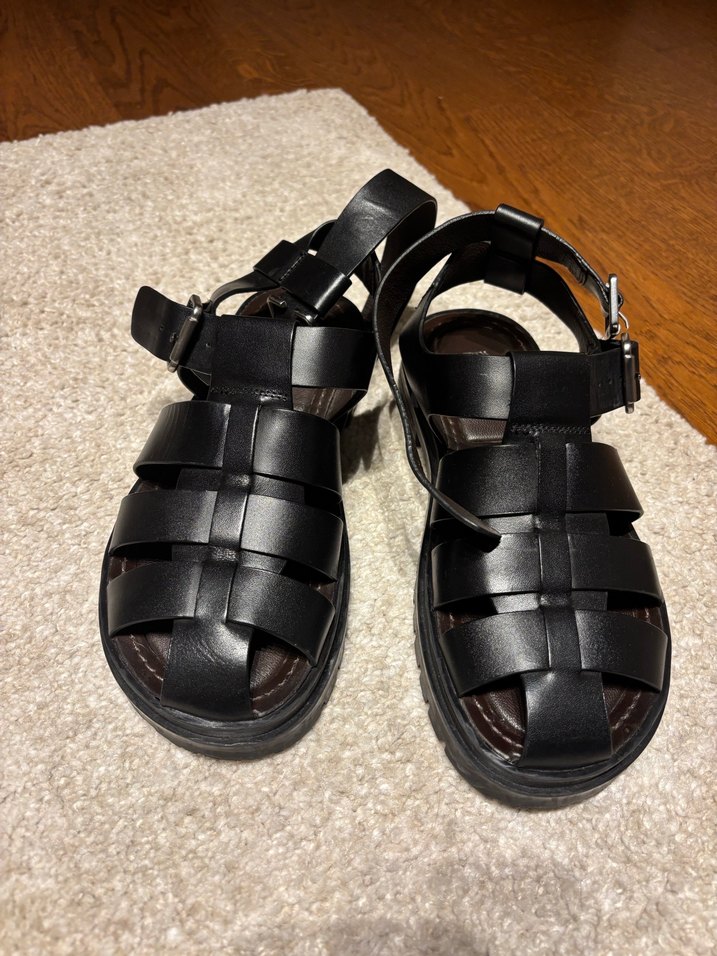 Zara siyah sandalet - Görsel 3