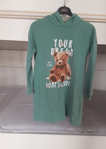 Kiz çocuk uzun sweatshirt - Görsel 2