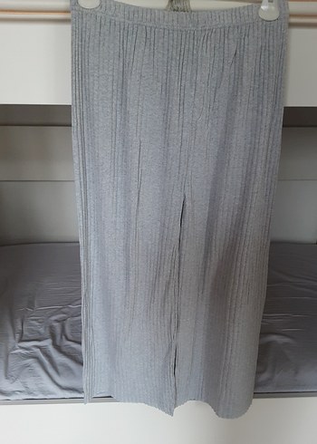 Gri Piliseli Kadın Pantolon - Görsel 3