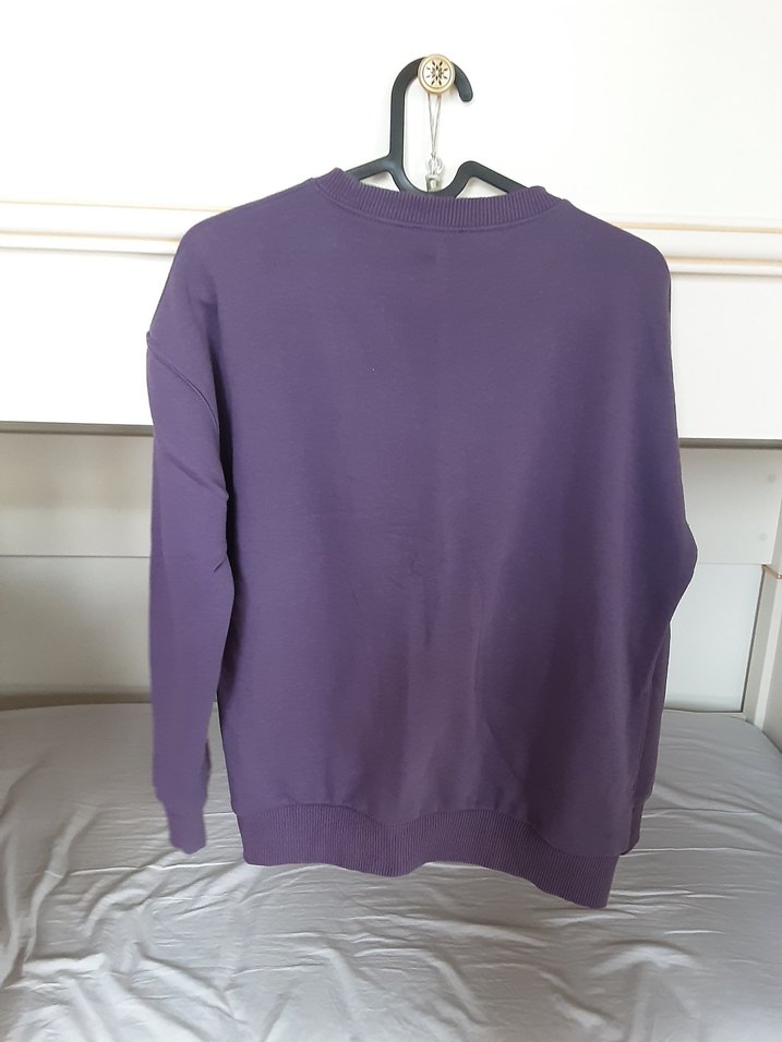 Mor Montparnasse Paris Baskılı Sweatshirt - Görsel 3