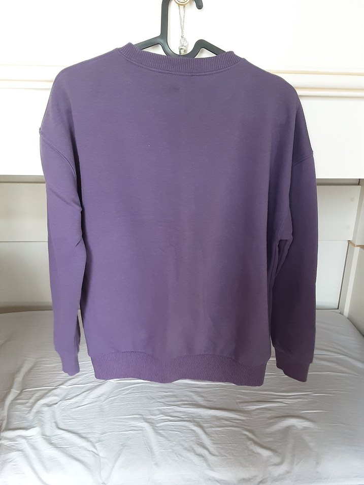 Mor Montparnasse Paris Baskılı Sweatshirt - Görsel 2