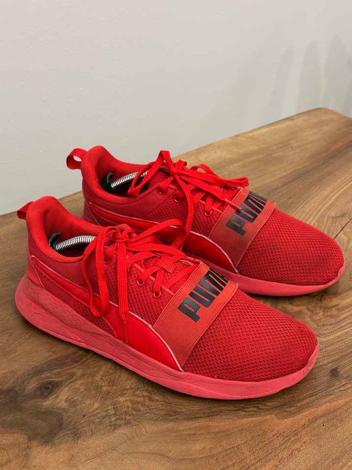 Puma Kırmızı Platform Spor Ayakkabı - Görsel 3