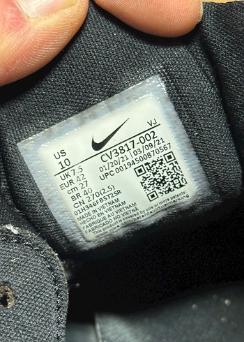 Nike Siyah Spor Ayakkabı Rahat Tasarım - Görsel 9