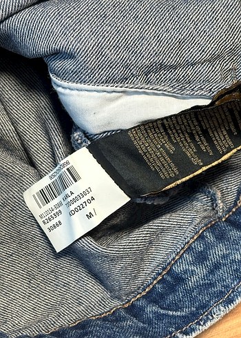 Kadın Mavi Düğmeli Denim Ceket - Görsel 5