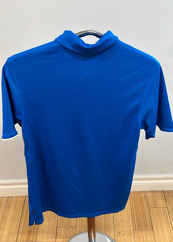 Nike Mavi Düğmeli Erkek Polo Yaka Tişört - Görsel 3