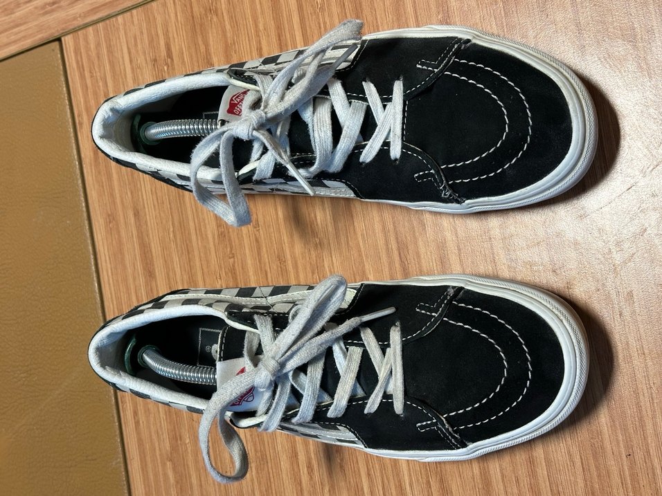 Erkek Siyah Beyaz Kareli Günlük Spor Ayakkabı - Görsel 2
