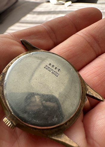 Beden altın Renk Nacar Kurmalı Vintage Erkek Kol Saati