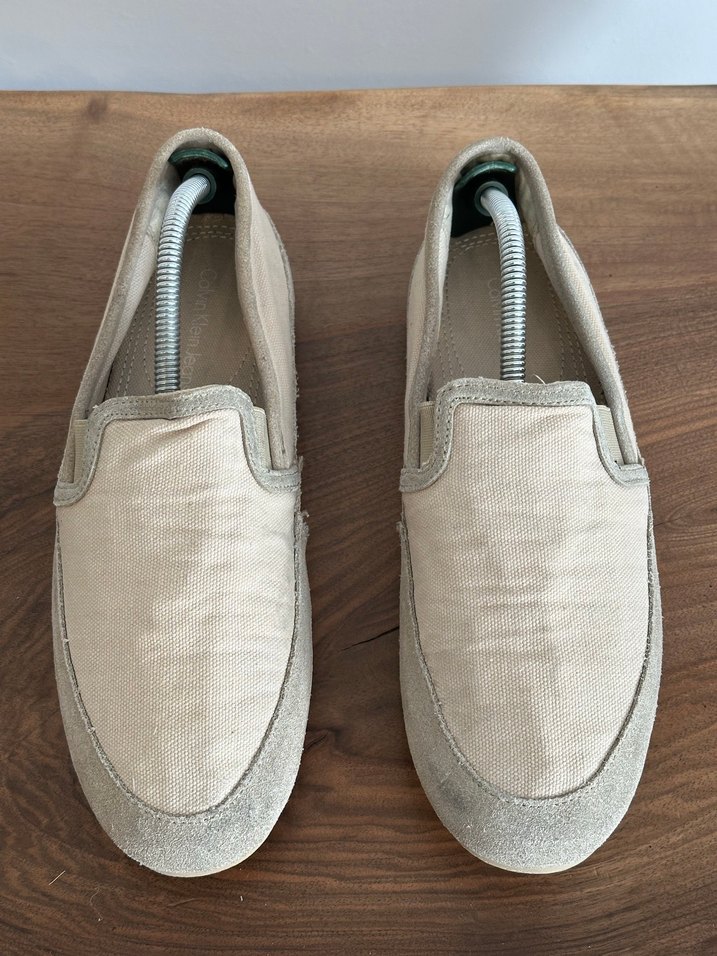 Calvin klein Bej Süet Erkek Espadril - Görsel 2