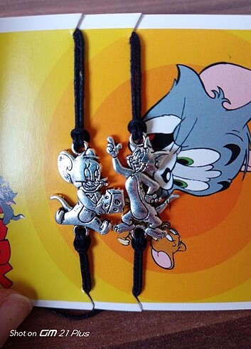 Beden beyaz Renk Tom ve Jerry Bileklik