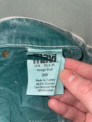 30 Beden mavi Renk Mavi Jeans Vintage Şort