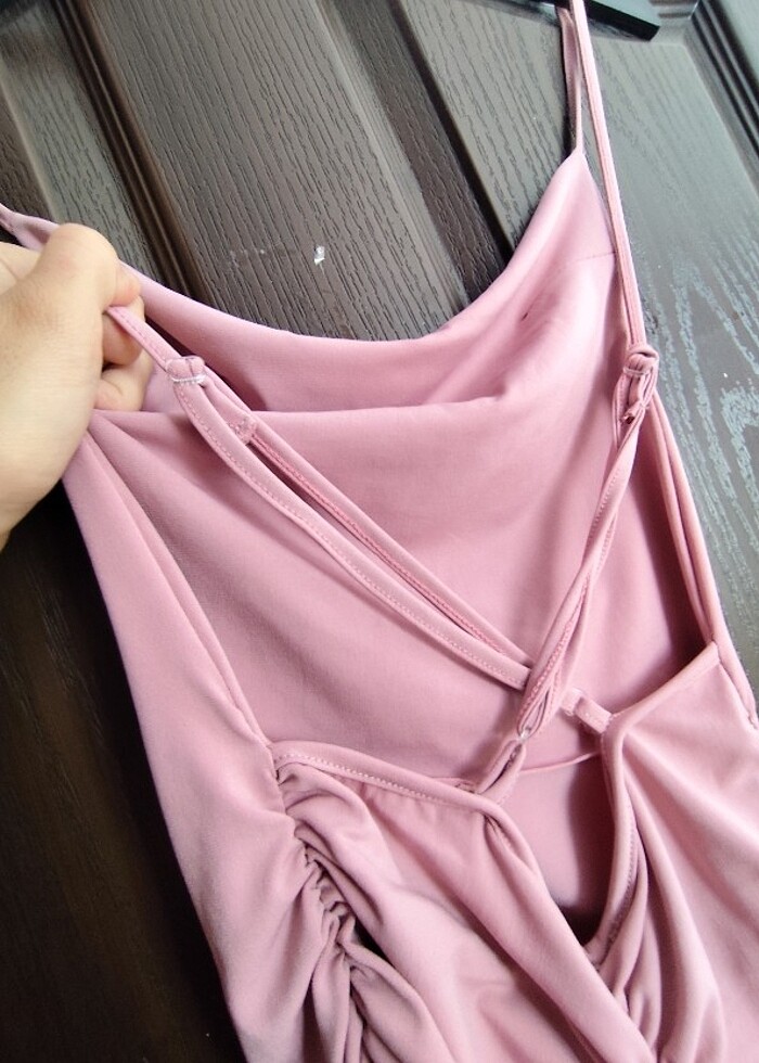 Degaje Yaka Elbise - Görsel 4