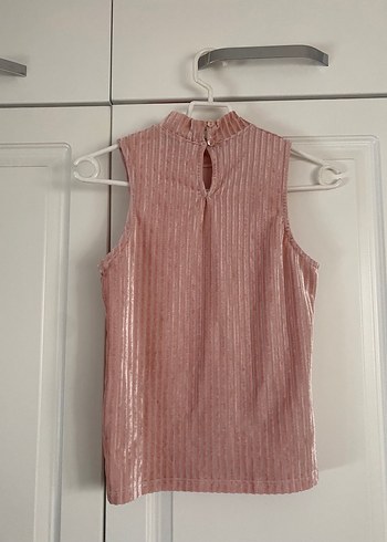 m Beden pembe Renk collezione kadın sıfır kol pembe üst