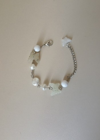 yeşil-beyaz bileklik - Görsel 2