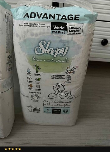 Sleepy Sleepy bio natural 1 numara bebek bezi