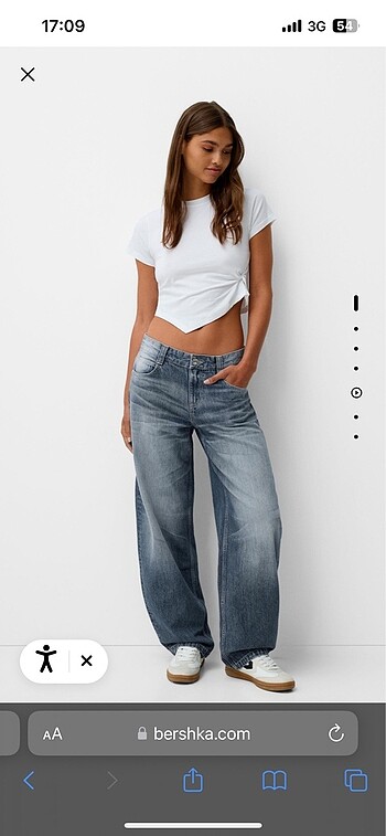 Bershka kot pantolon