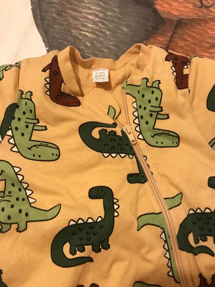 Kahverengi Erkek Bebek Desenli Tulum - Görsel 2