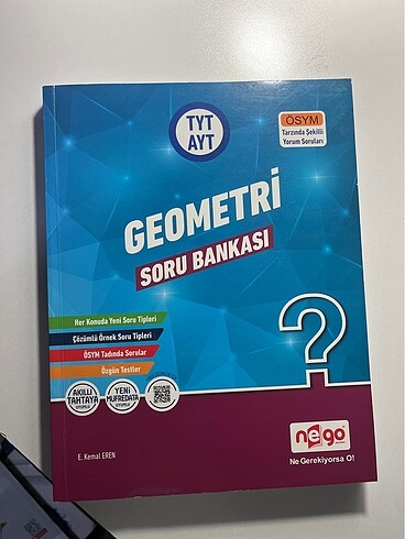 tyt ayt geometri soru bankası nego yayınları