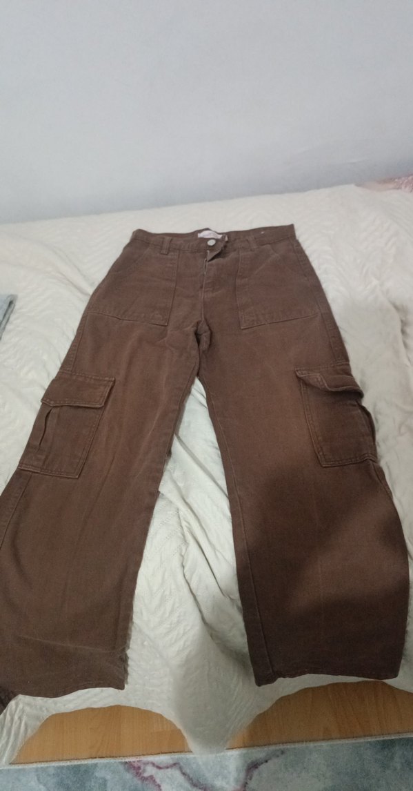 Kahverengi Süet Kadın Midi Pantolon - Görsel 2