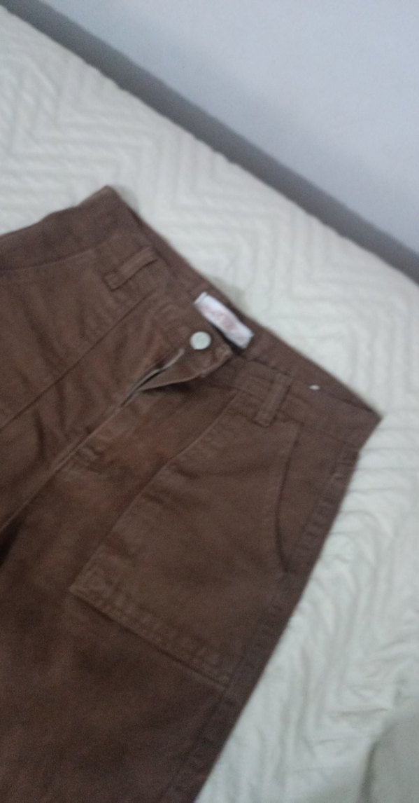 Kahverengi Süet Kadın Midi Pantolon - Görsel 3