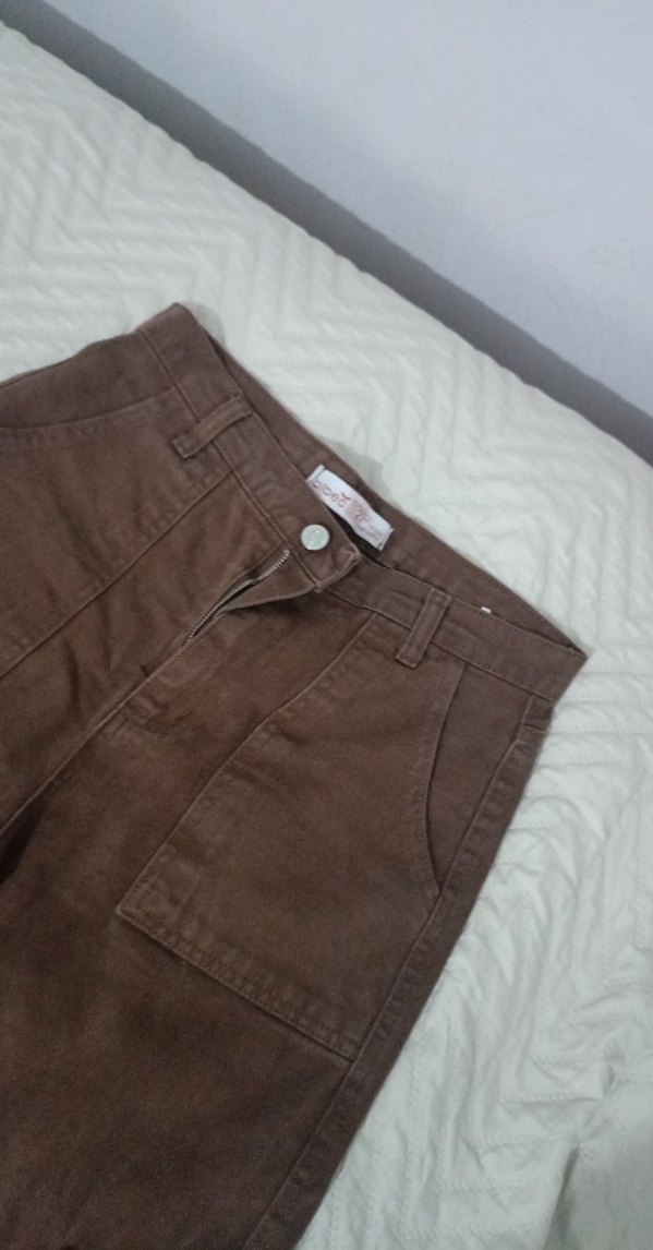 Kahverengi Süet Kadın Midi Pantolon - Görsel 4