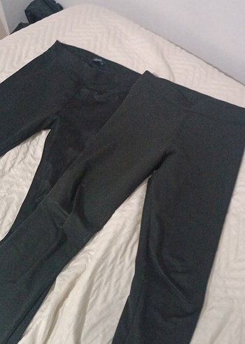 Siyah Kadın Normal Boy Tayt - Görsel 3