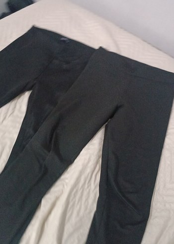 Siyah Kadın Normal Boy Tayt - Görsel 4
