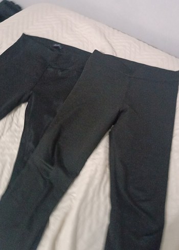 Siyah Kadın Normal Boy Tayt - Görsel 10