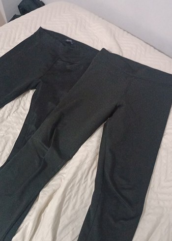 Siyah Kadın Normal Boy Tayt - Görsel 2