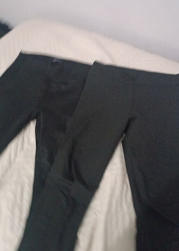 Siyah Kadın Normal Boy Tayt - Görsel 5