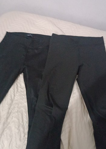 Siyah Kadın Normal Boy Tayt - Görsel 6