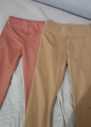 Bej Kadın Midi Tayt - Sade ve Şık - Görsel 6