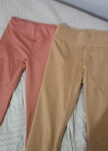 Bej Kadın Midi Tayt - Sade ve Şık - Görsel 7