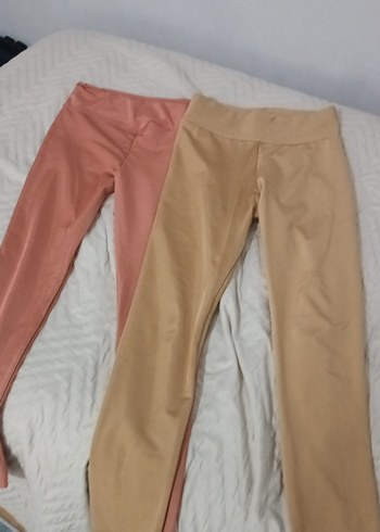 Bej Kadın Midi Tayt - Sade ve Şık - Görsel 2