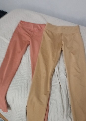 Bej Kadın Midi Tayt - Sade ve Şık - Görsel 3