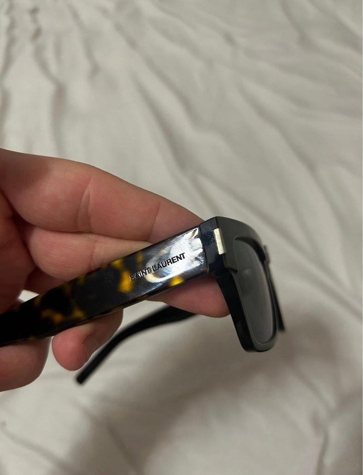 Saint Laurent Kahverengi Tokalı Kadın Güneş Gözlüğü - Görsel 3