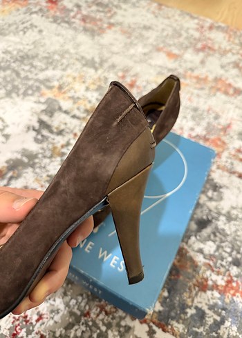 Nine west vintage Kahverengi Süet Platform Topuklu - Görsel 5
