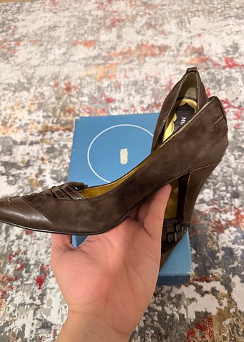 Nine west vintage Kahverengi Süet Platform Topuklu - Görsel 2