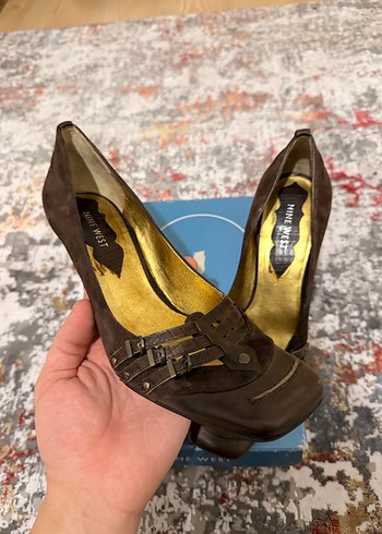 Nine west vintage Kahverengi Süet Platform Topuklu - Görsel 3