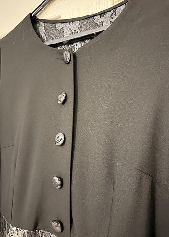 Özel el dikimi siyah abiye - Görsel 4