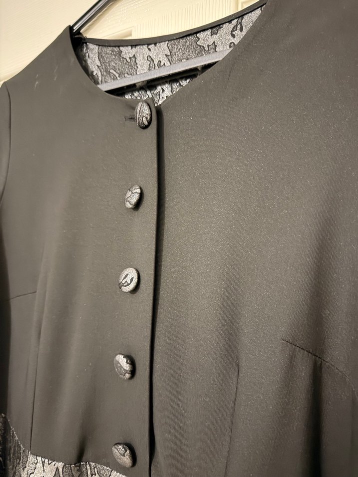 Özel el dikimi siyah abiye - Görsel 4