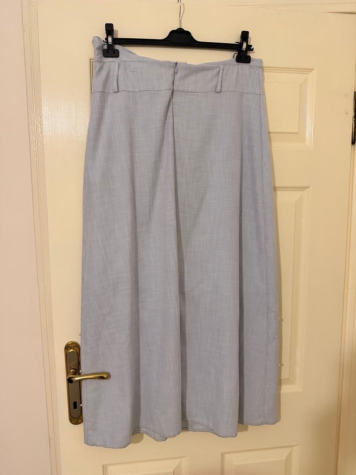 Özel dikim gri etek - Görsel 2